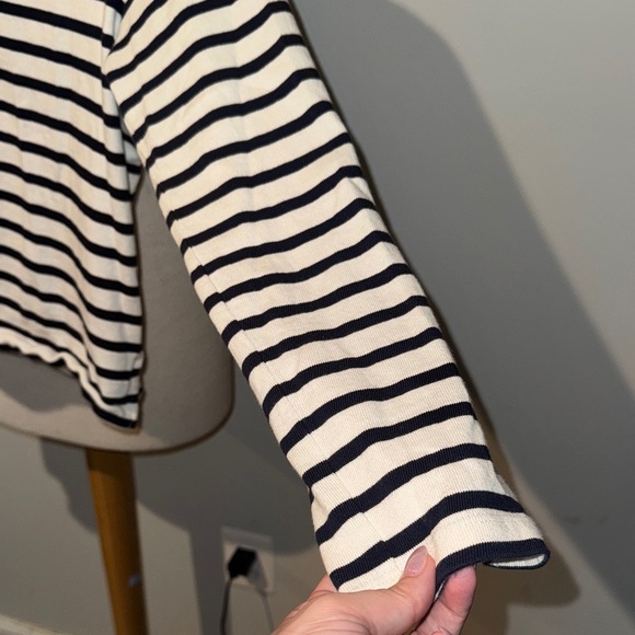 Boden Navy and White Striped Top - Picture 5 of 5